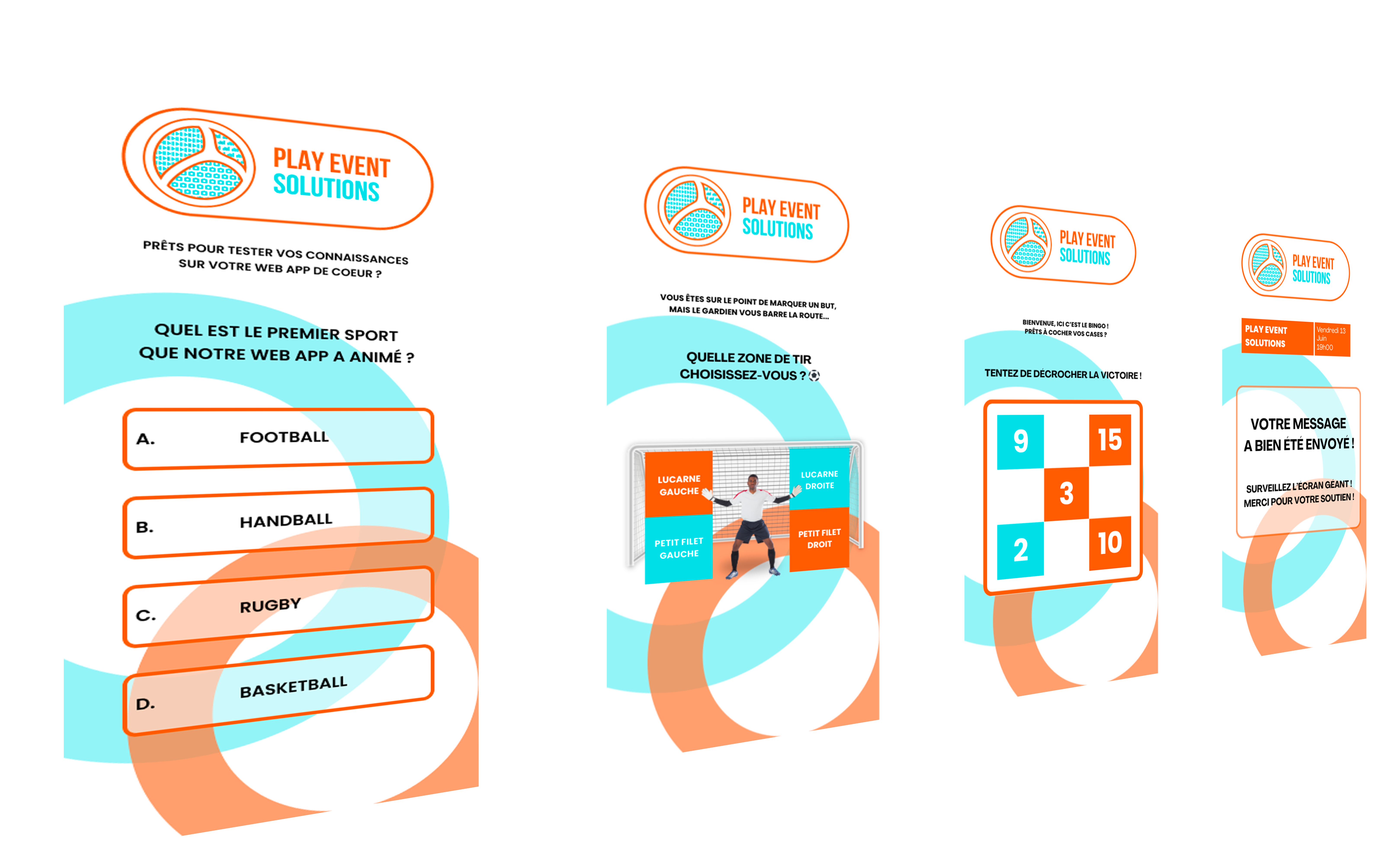 Interface interactive Play Event Solutions